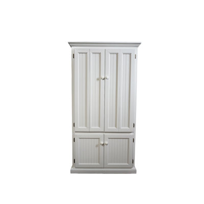 Neasa Solid Wood Base Armoire Desk