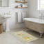 Chemin de table doux pastel citron et olive