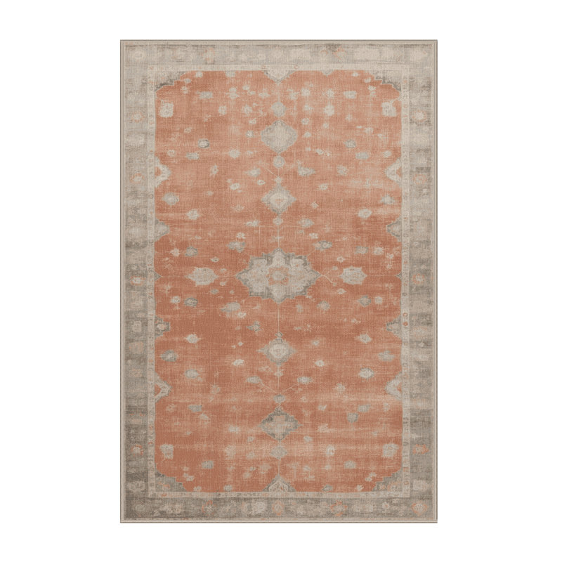 Tapis brun lavable à la machine, Rectangulaire 2 pi x 3 pi