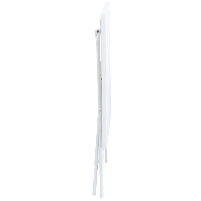 Tammo Rectangular Folding Table, White, 72cm H x 110cm L x 70cm D