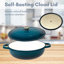 Lexi Home 5 qt. Enameled Cast Iron Round Braiser-66906358