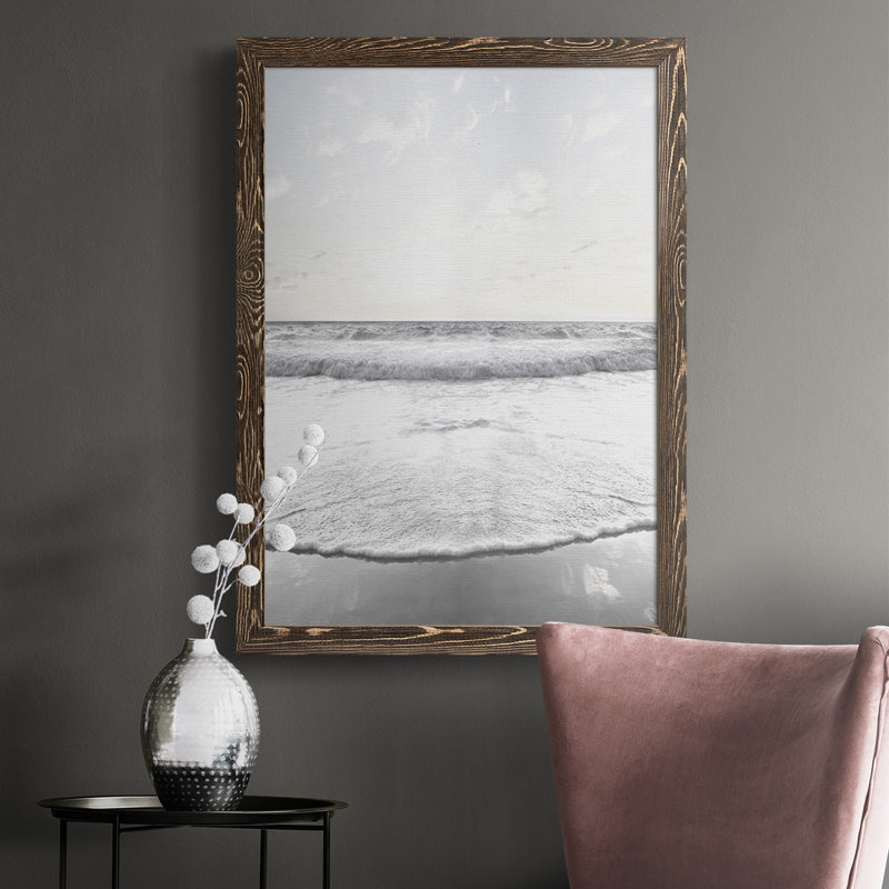 Serene Shore - reproduction de photo sur toile, H 37,5 po x l 27,5 po x P 1 po, Noyer