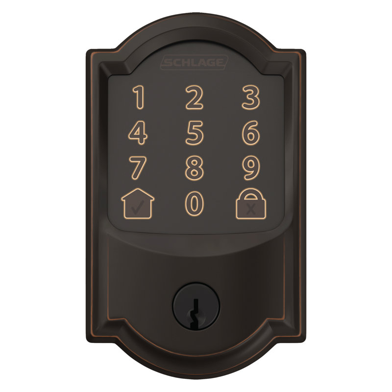 Encode Smart WiFi Deadbolt with Camelot Trim, Aged Bronze, Yes