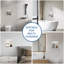 12 po X P 12 po H x 4 po D Shampooing - Savon standard simple en nickel brossé-780142311