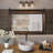 Farmhouse Barn Door Style Natural Wood Bathroom Vanity Wall Mirror-1769663145