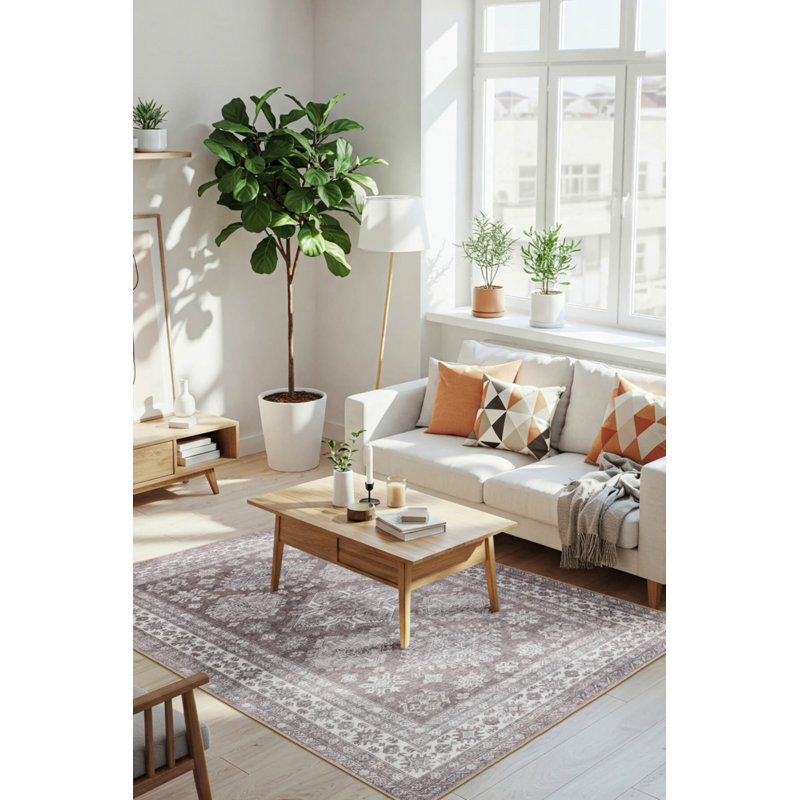 Tapis en chenille lavable Stonart, Rectangle 7 pi 7 po x 10 pi 10 po