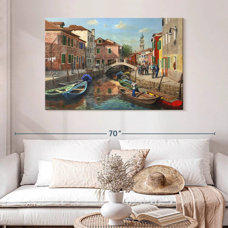 Canal Nicci Burano Venise, H 32 po x l 48 po