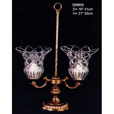 Delay 2-Light Shaded Chandelier
