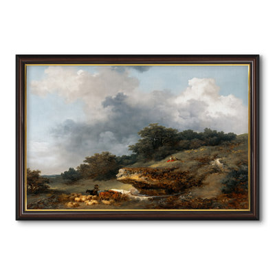 Le point d'eau, c. 1765-Jean-Honoré Fragonard - Toile encadrée sur mesure