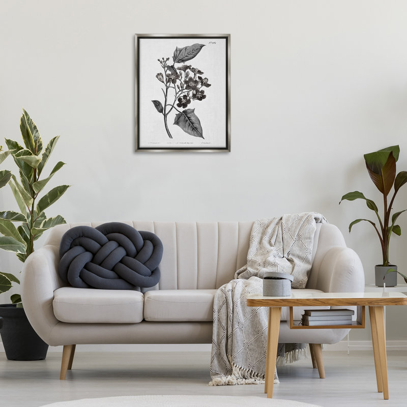 Art mural rétro sur toile flottante, étude par Kelly Donovan, H 31 po x l 25 po, Cadre flottant gris lustré