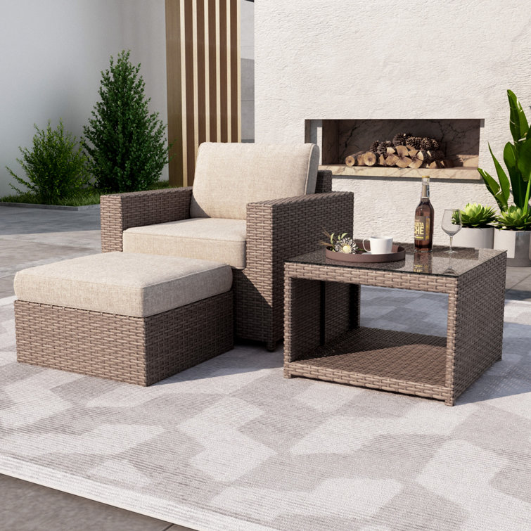 Amberson Fully Assembled 2-Person Seating Group with Cushions