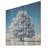 White Snowy Pine Tree - Tree Pine On Wood Print-1383314496