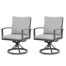 Jeitt Metal Outdoor Dining Armchair with Cushion