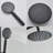 Kenzo Triple Function Outdoor Shower with Single Lever Handle Stainless Steel-81012872