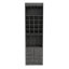 Armoire de bar haute de 71 po avec 16 casiers, tablette, plateau dissimulable et double porte Kava-2073914707