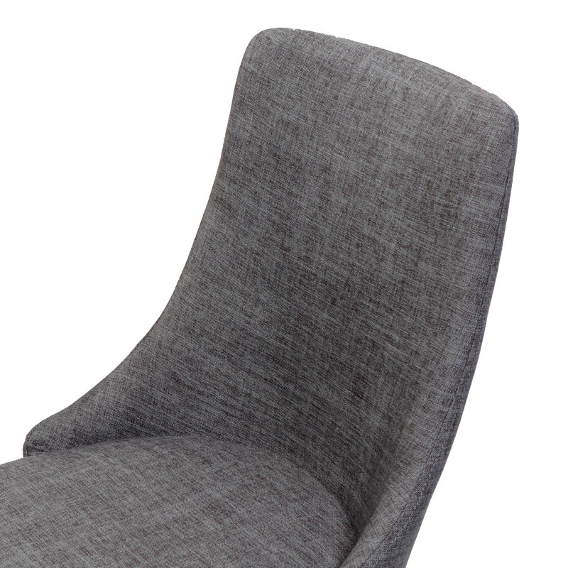Chaise de salle à manger, Walnut, Gris clair