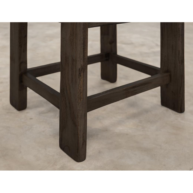 Tabouret décoratif, Brun chameau, Chêne foncé