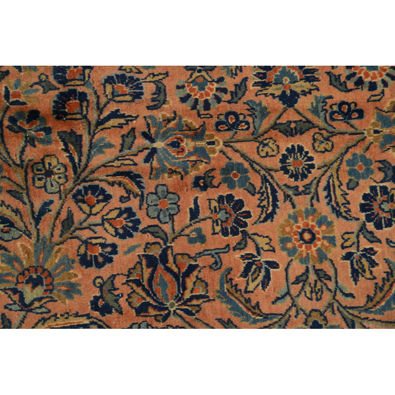 Tapis traditionnel à teinture végétale antique 10 x 13
