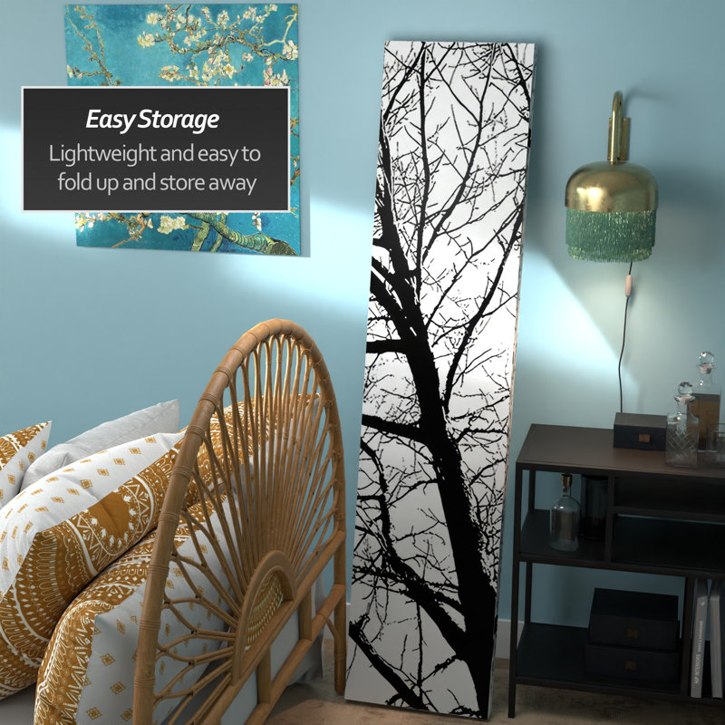 Winter Woods Canvas Room Divider, Birch