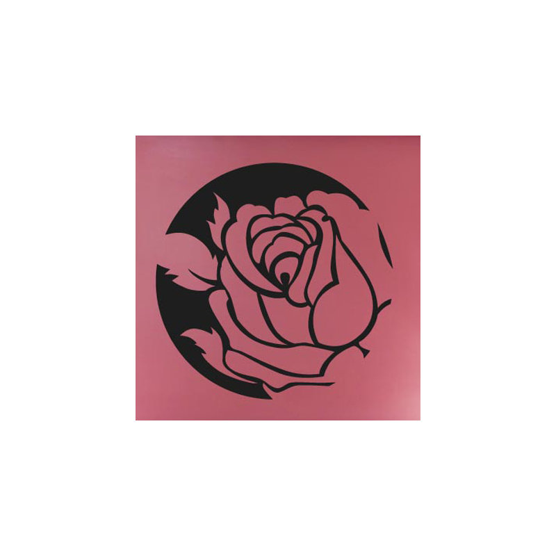 Plants & Flowers Non-Wall Damaging Wall Decal, Black