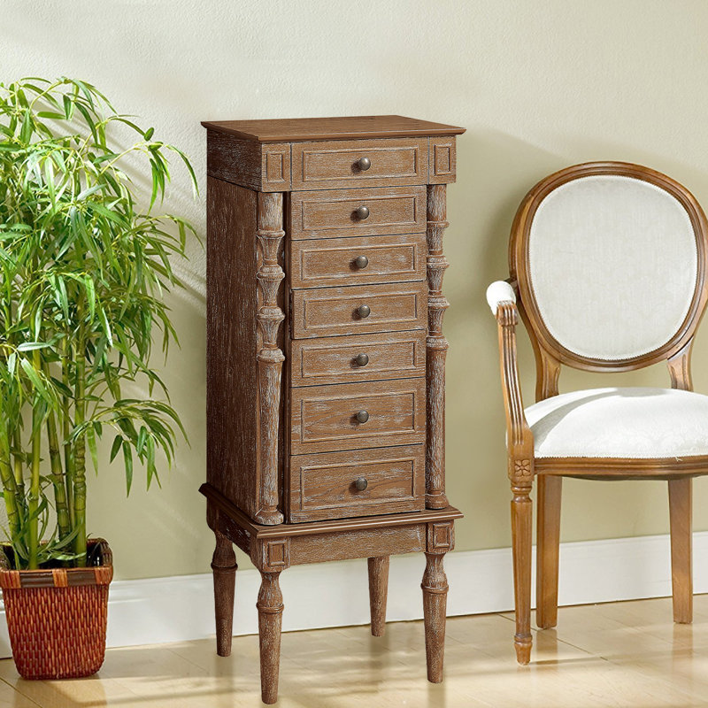 Armoire à bijoux en chêne patiné ABF78B7F0C924EFE95F51B58E0B0DB78