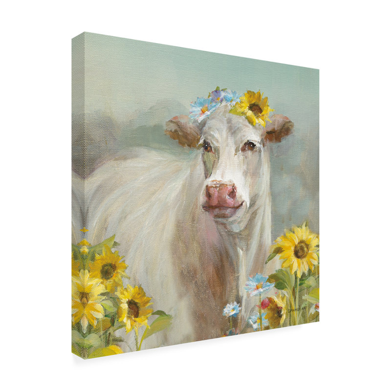 Danhui Nai, «A Cow In A Crown», art sur toile, H 24 po x l 24 po x P 2 po