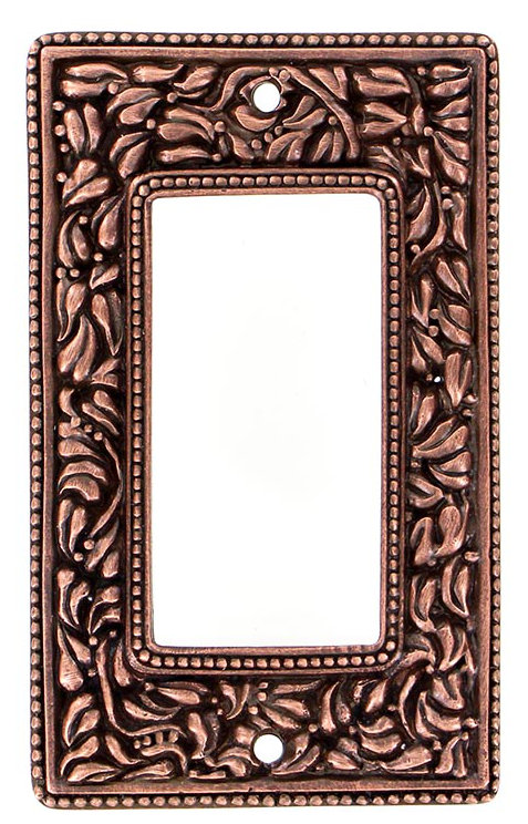 San Michele 1-Gang Rocker Wall Plate, Antique Copper