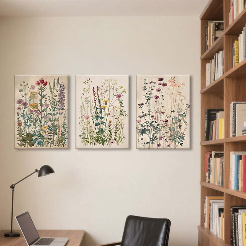 3 Piece Wrapped Canvas Print, 30 cm H x 40 cm W
