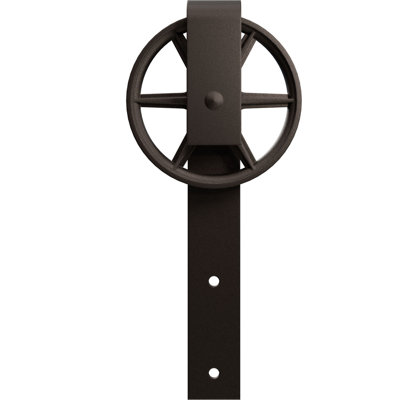Premium Wagon Wheel Roller Hanger Steel Standard Single Door Barn Door Hardware Kit