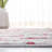 Abstract Grey/Red Area Rug-1315349152