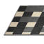 Tapis brun à carreaux lavable à la machine-996795145
