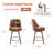 Klayden Swivel 26'' Upholstered Counter Stool with Solid Wood Frame-810335865
