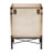 Jiahao Baxton Studio Calidore Vintage Silver Metal 2-Drawer End Table