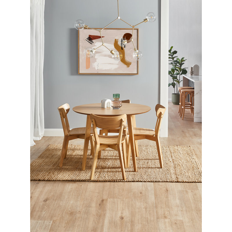 Larsen Rubberwood Dining Table, Diameter : 105cm