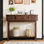 Console 39,3 po avec tiroirs de style fenêtre