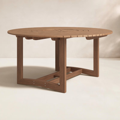 Fleur 63" Eucalyptus Patio Dining Table