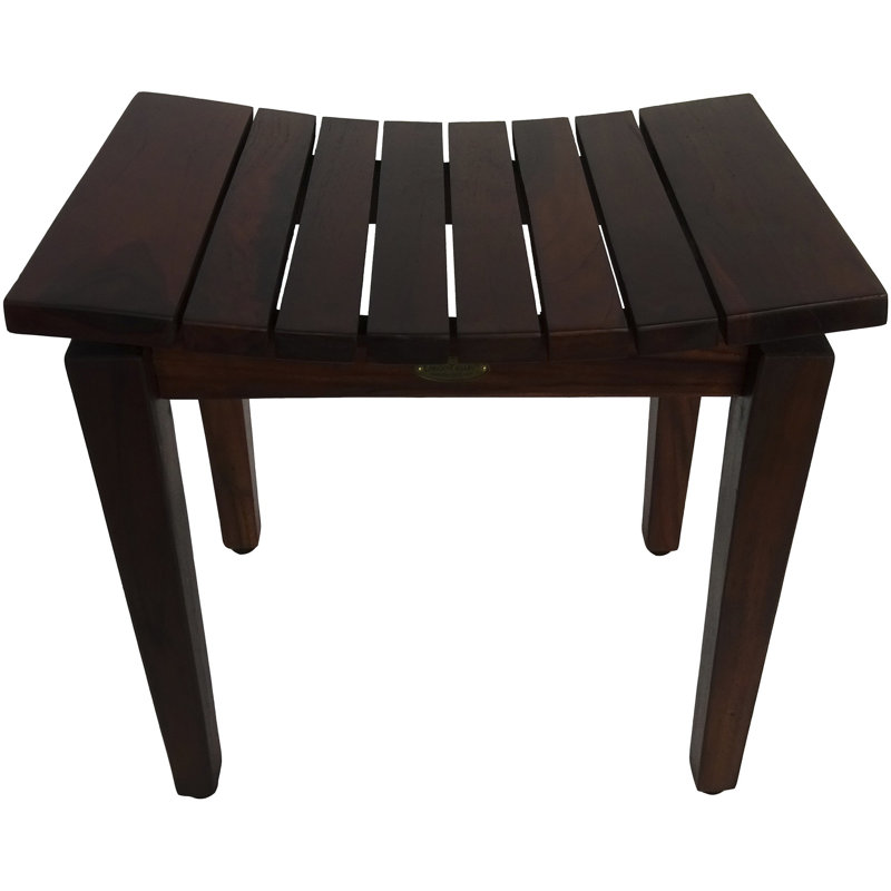 20'' W Teak Corner Shower Bench
