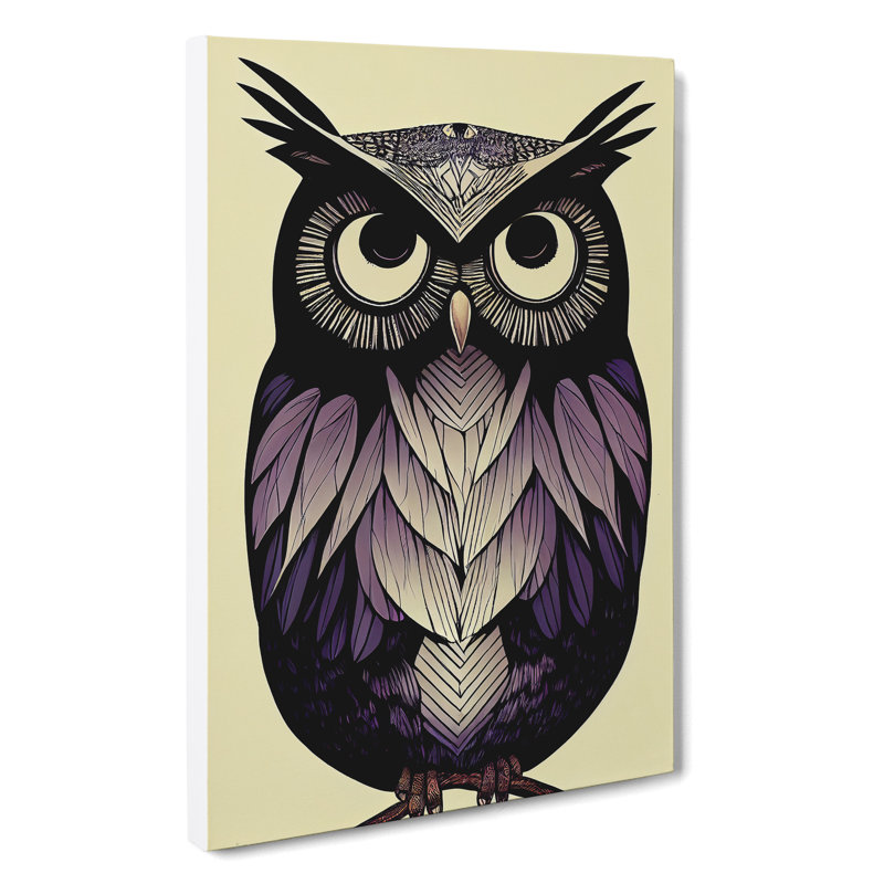 Spirited Owl - Wrapped Canvas, 76cm H x 50cm W x 3cm D