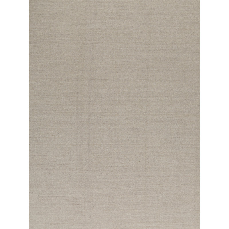 Tapis beige noué à la main de haute qualité