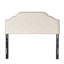 Tête de lit tapissier capitonnée de taille grand, tête de lit en bois massif avec pieds en métal durable-1703494669