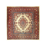 Simin Floral Area Rug in Ivory