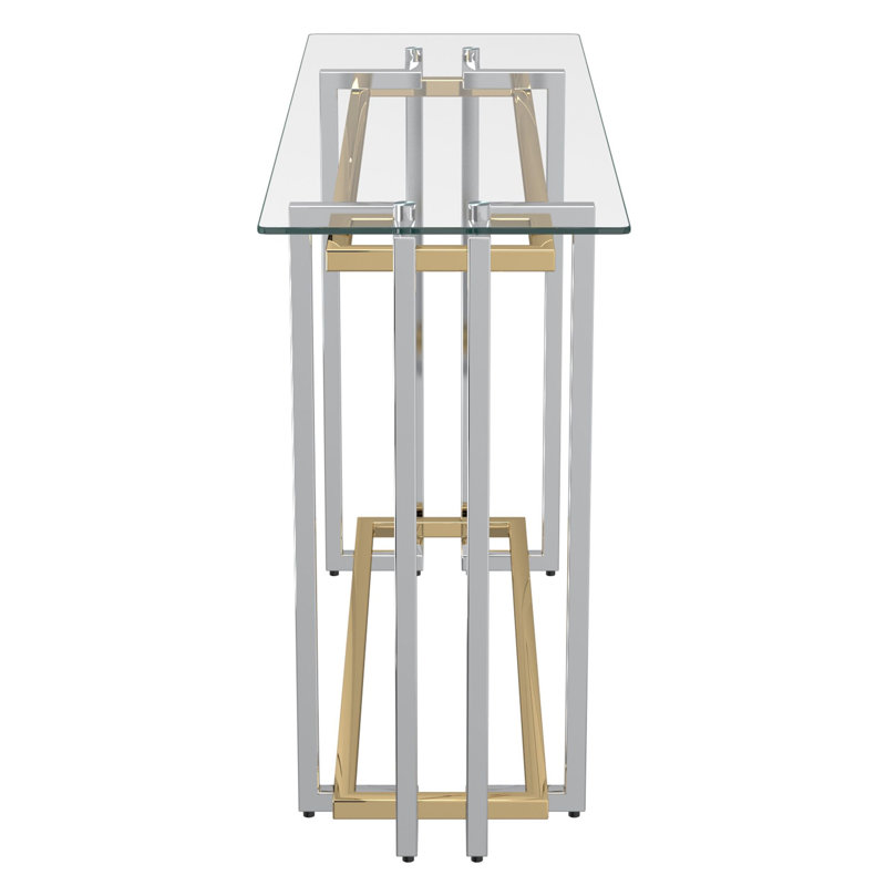 Console Scott en argent et or