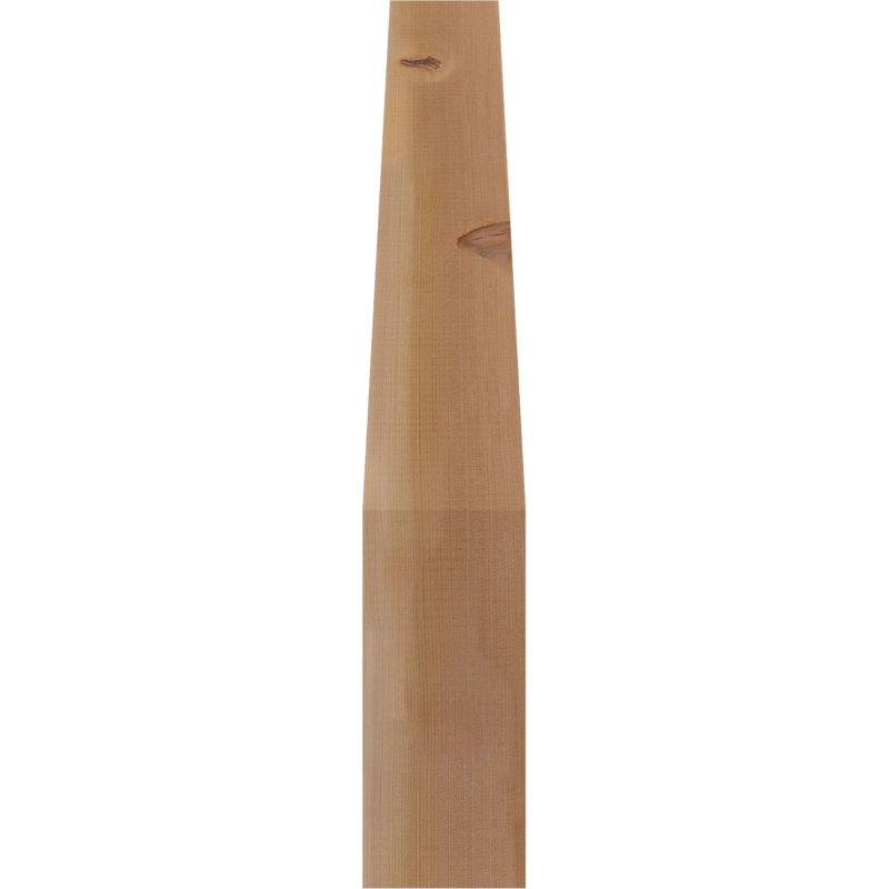 Attelle de genou Funston, Cèdre rouge, Lisse, H 36 po x l 5,5 po x P 24 po