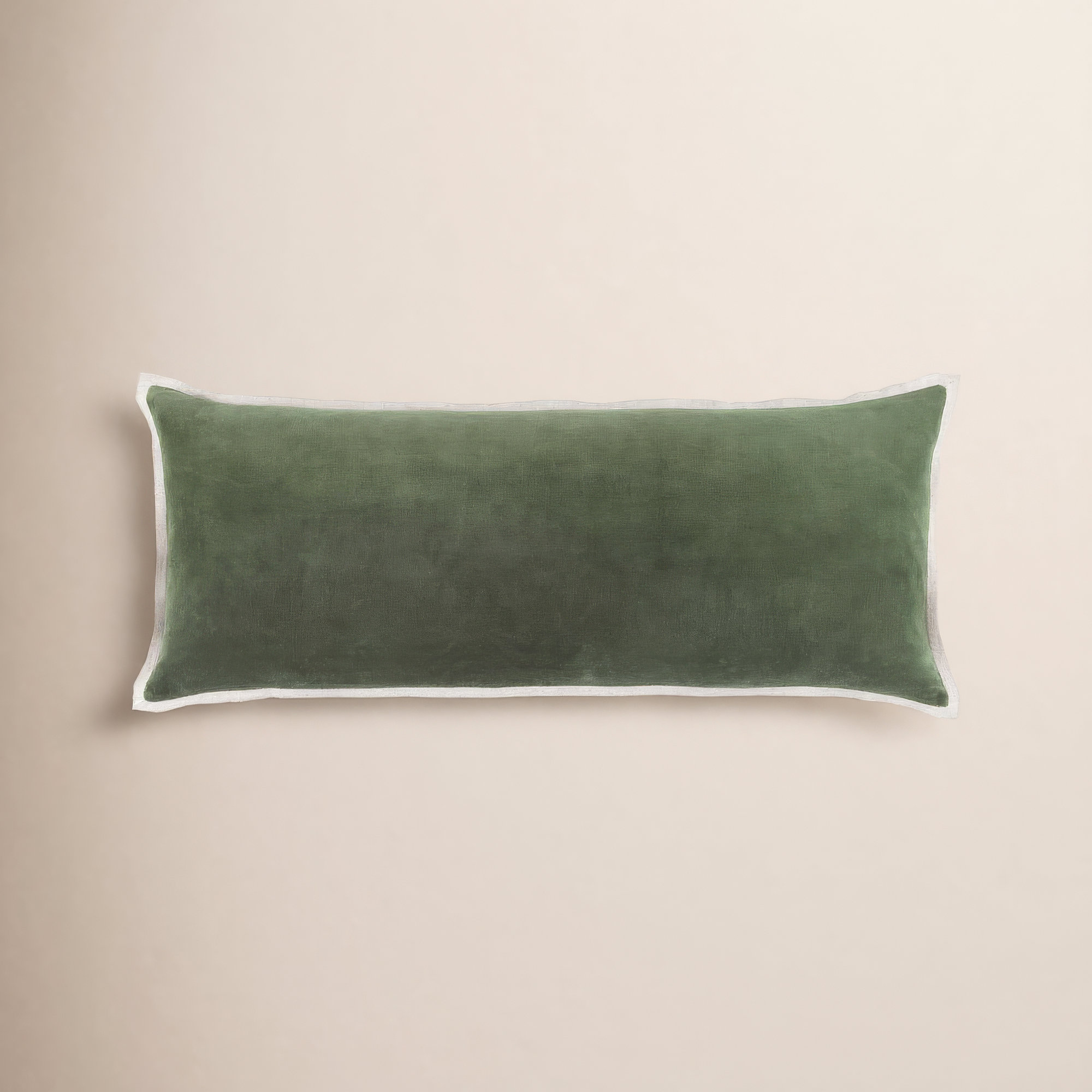 Gehry Velvet/Linen Decorative Pillow, Caramel, Pillow Cover Only - No Insert, 16"H x 40"W