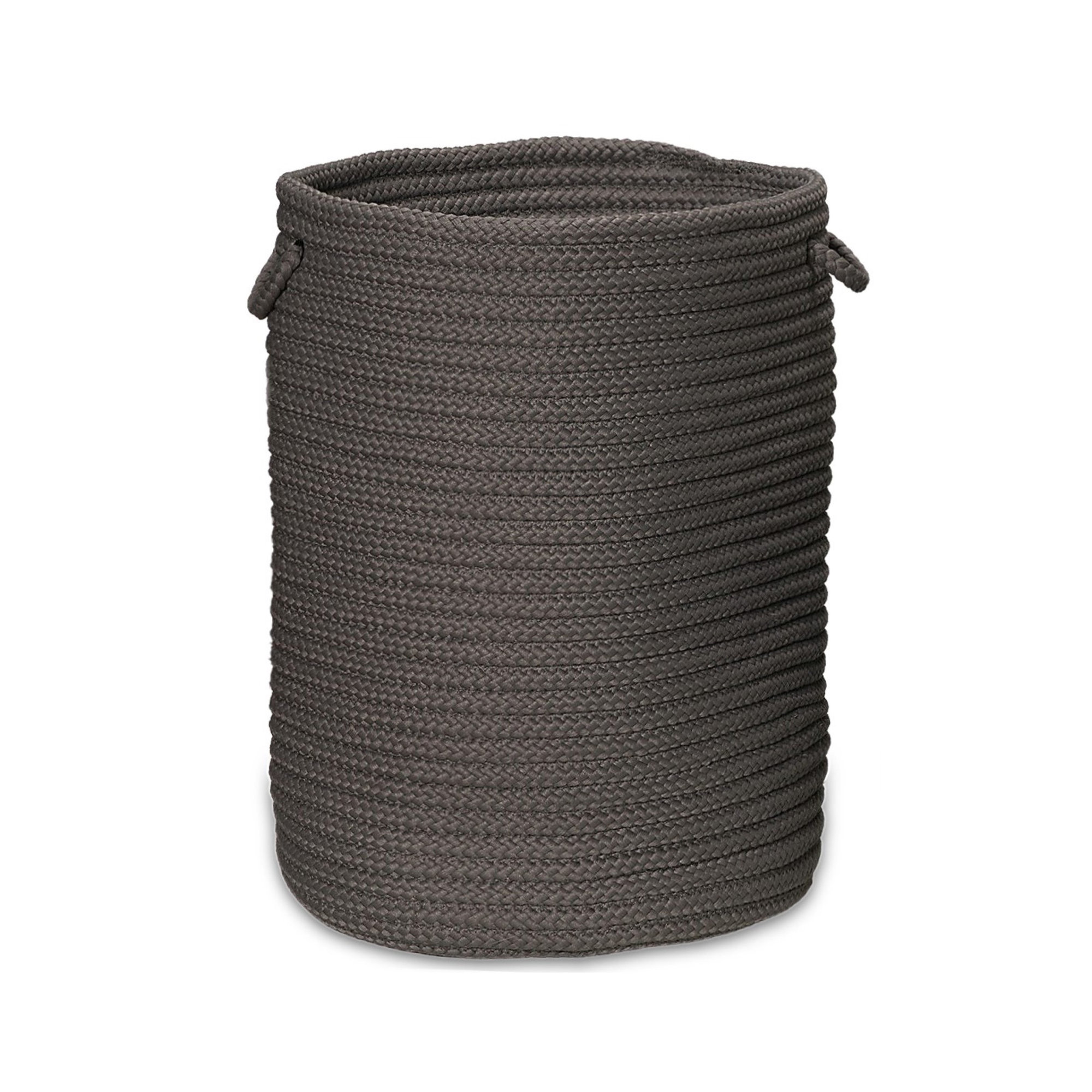 Manor Laundry Hamper, Small (24" H x 16" W x 16" D), Gray Textured