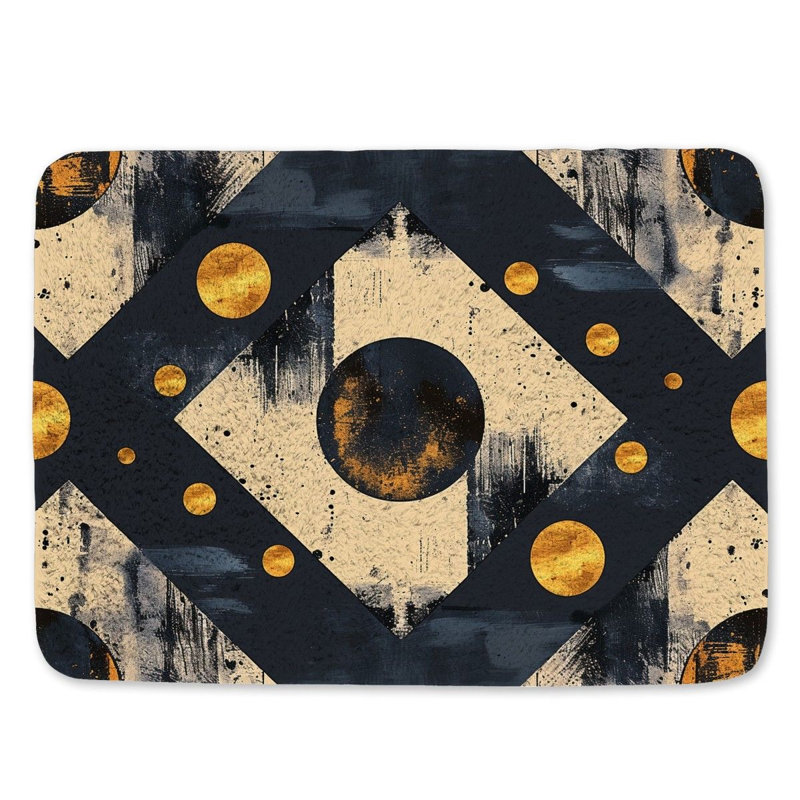 Darrelle Microfiber / Microsuede Non-Slip Bath Mat, 17" W x 24" L