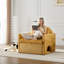 Fauteuil d'appoint surdimensionné en chenille de style moderne avec méridienne simple pour salon, chambre à coucher-1725108000