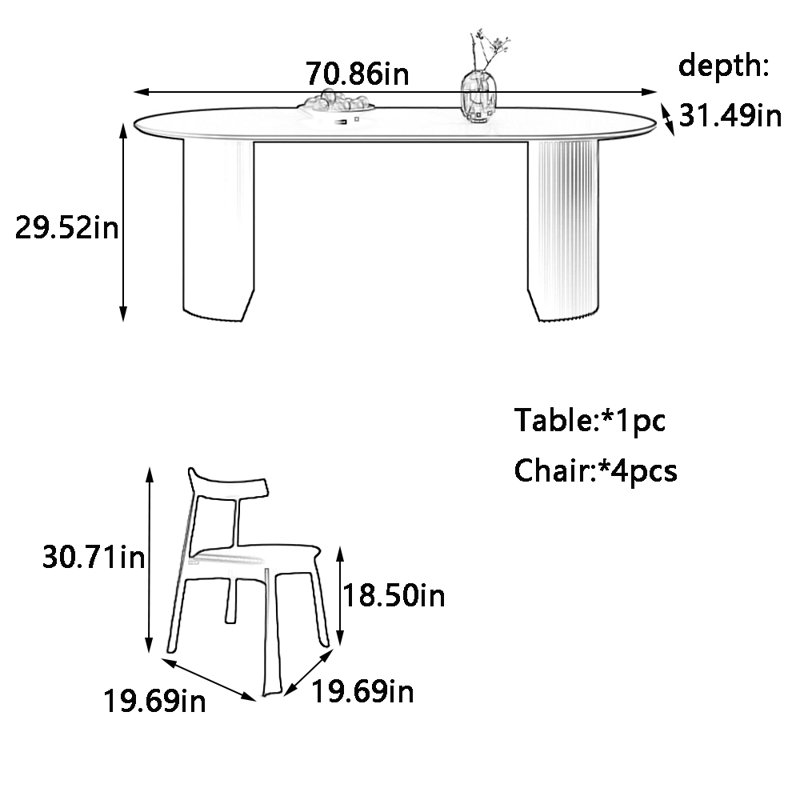 Colston, 29.52"H x 70.86"L x 31.49"W
