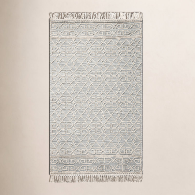 Geometric Indoor Rug, Rectangle 2' x 5'