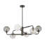 Oberon 6 - Light Steel Dimmable Square / Rectangle Chandelier